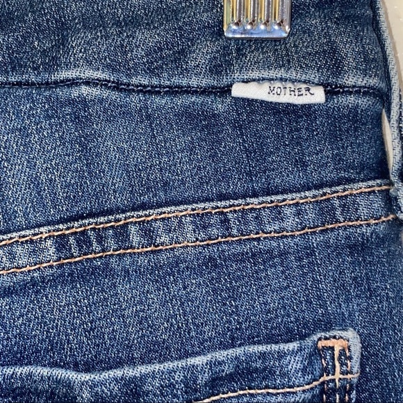 MOTHER Looker Ankle Fray Girl Crush Wash Jeans - Picture 8 of 15